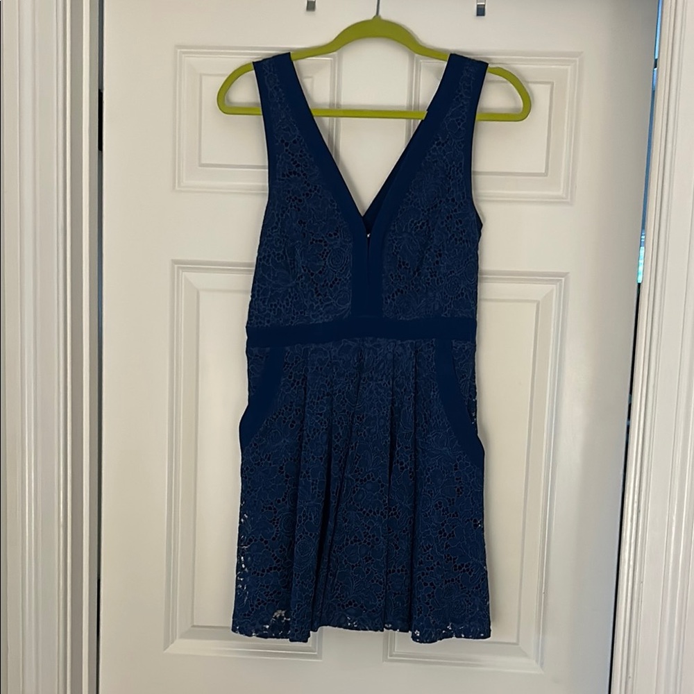 Free People Blue Lace Dress